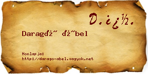 Daragó Ábel névjegykártya