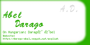 abel darago business card